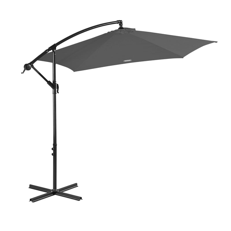 Milano 3M Outdoor Umbrella Cantilever With Protective Cover Patio Garden Shade