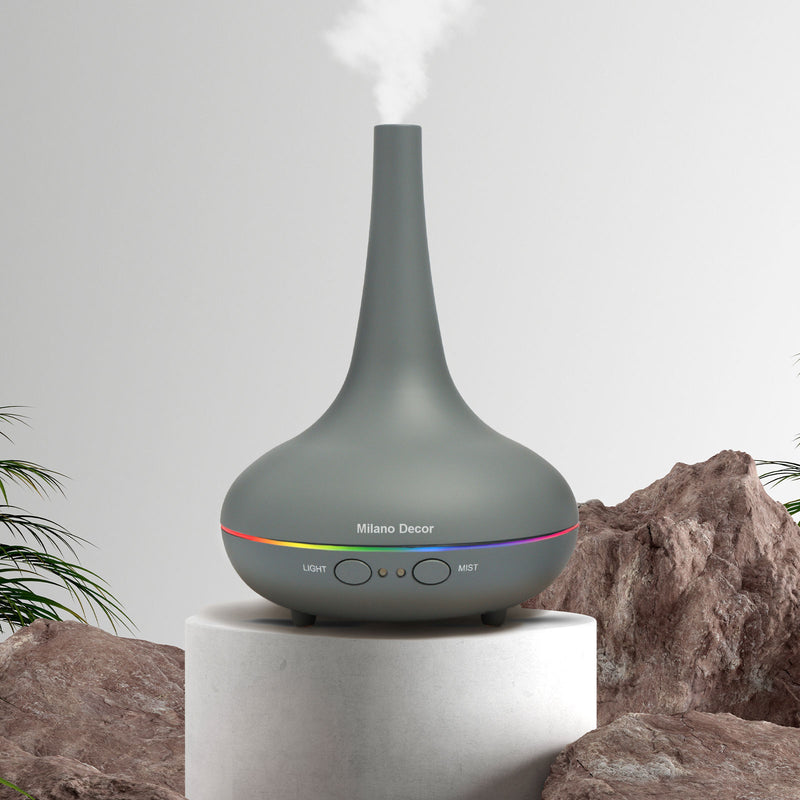 Essential Oil Diffuser Ultrasonic Humidifier Aromatherapy LED Light 200ML 3 Oils