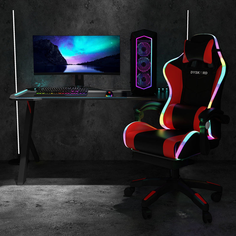 Dyskord Gaming Chair And Dyskord Desk Gaming Package Set