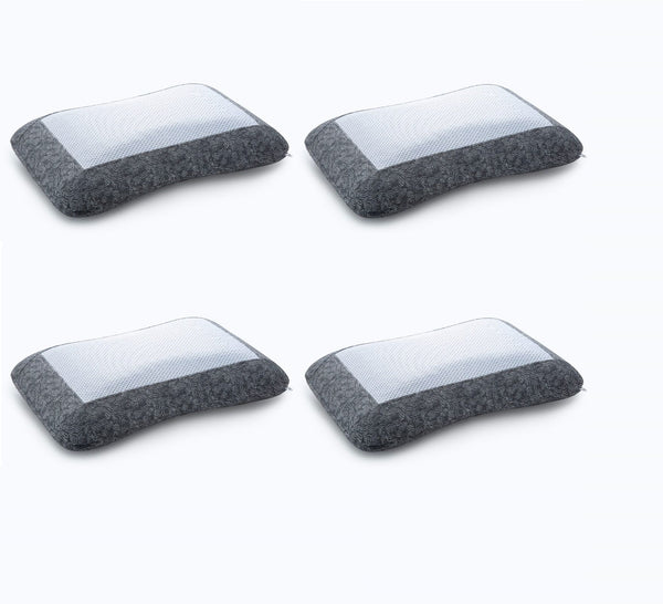 4 x Royal Comfort Cool Gel Charcoal Infused High Density Memory Foam Pillows