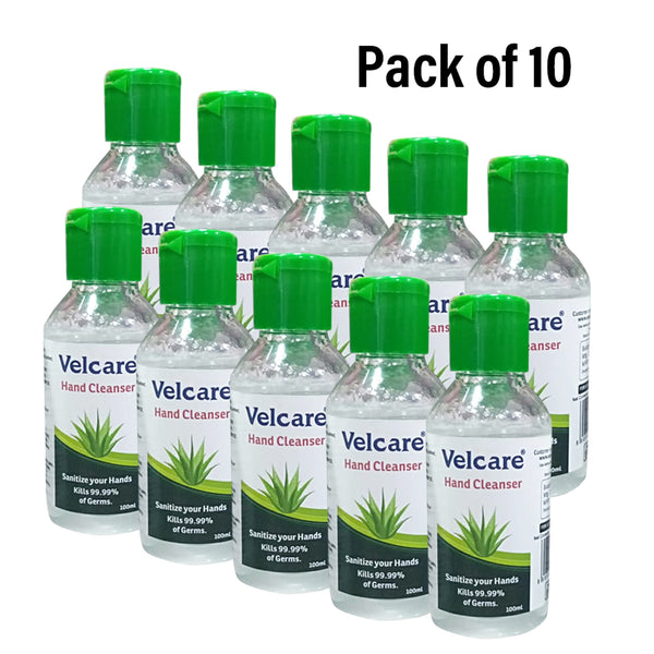 10 Pack x 100ml Instant Hand Sanitiser Kills 99.9% Of Germs