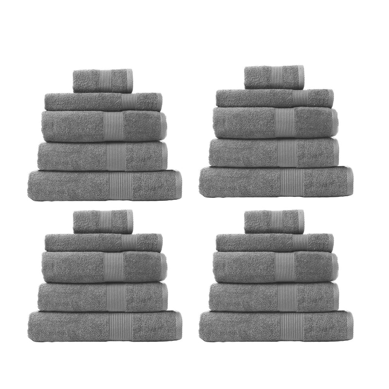 Royal Comfort Cotton Bamboo Towel Bundle Set 450GSM Luxurious Absorbent