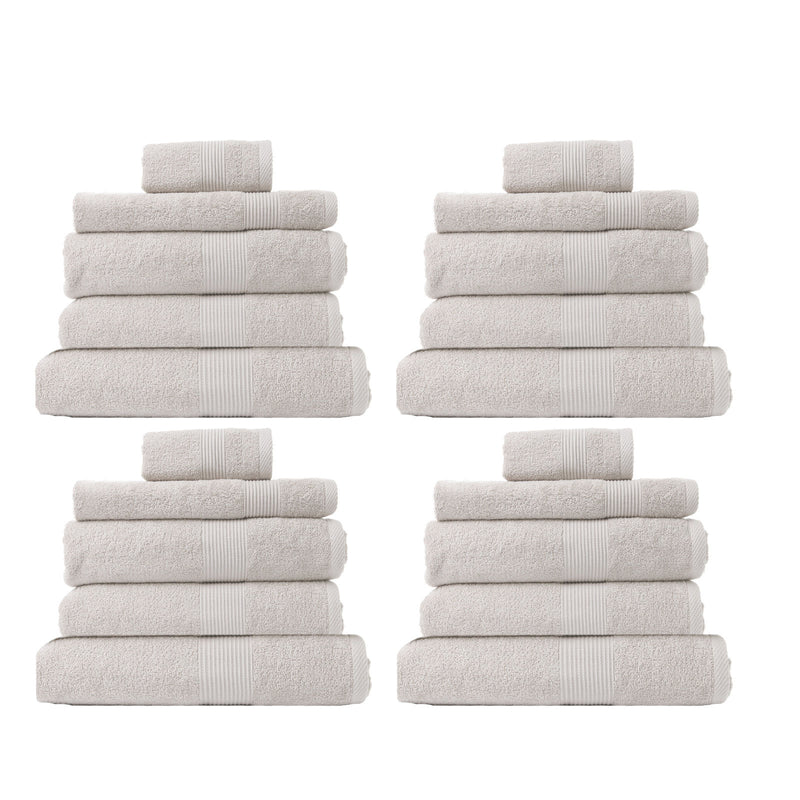 Royal Comfort 20 Piece Cotton Bamboo Towel Bundle Set 450GSM Luxurious Absorbent