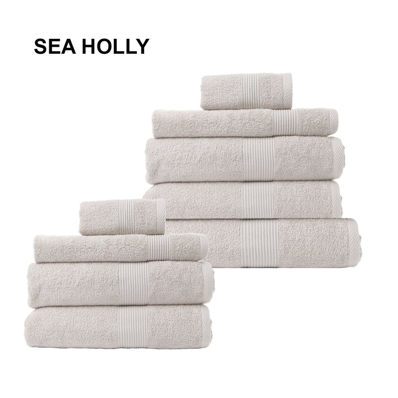 Royal Comfort 9 Piece Cotton Bamboo Towel Bundle Set 450GSM Luxurious Absorbent