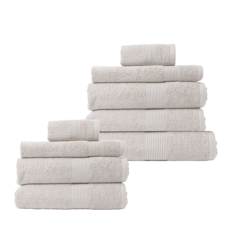 Royal Comfort 9 Piece Cotton Bamboo Towel Bundle Set 450GSM Luxurious Absorbent