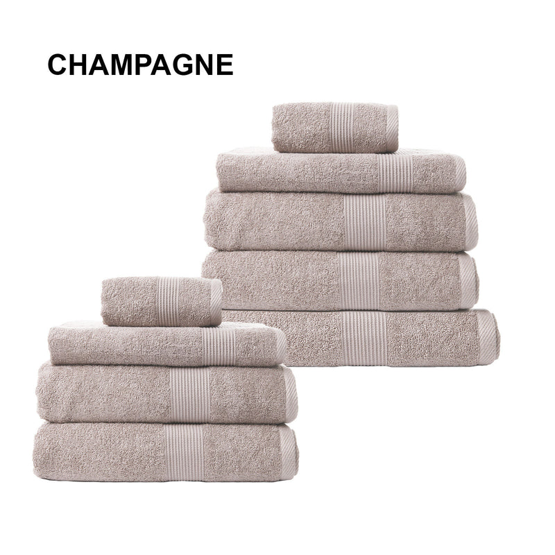 Royal Comfort Cotton Bamboo Towel Bundle Set 450GSM Luxurious Absorbent