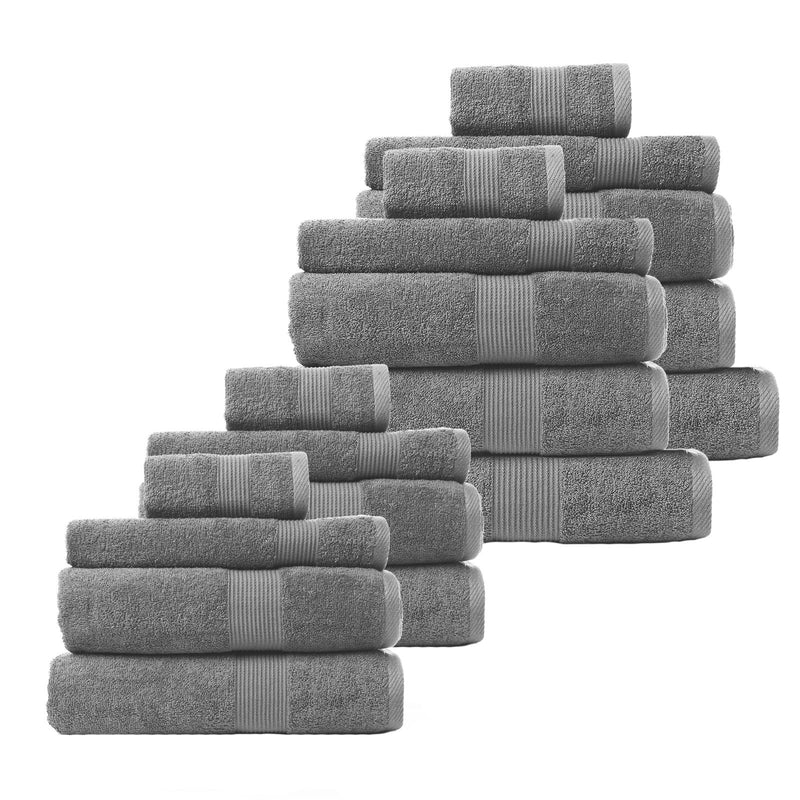 Royal Comfort Cotton Bamboo Towel Bundle Set 450GSM Luxurious Absorbent