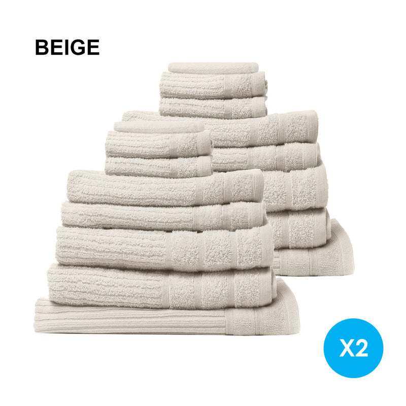 Royal Comfort Cotton Eden Towel Set 600GSM Luxurious Absorbent