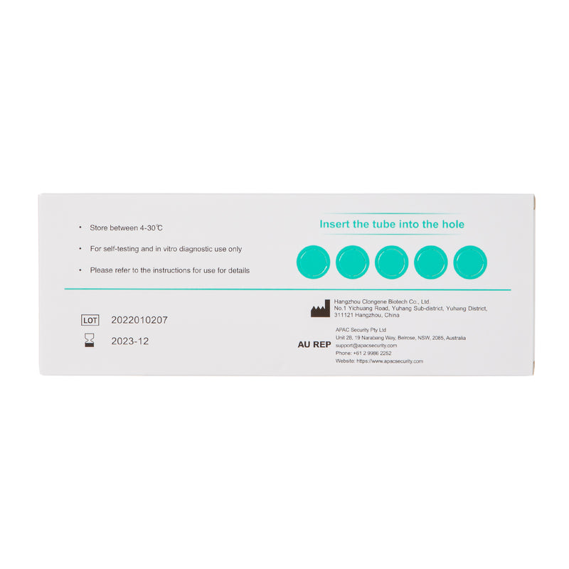 10 Pack Clungene COVID 19 Rapid Antigen Test