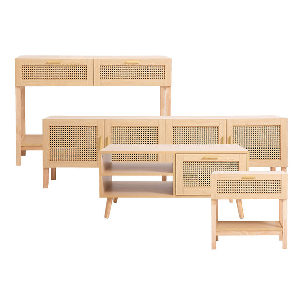 Kmart rattan deals tv unit