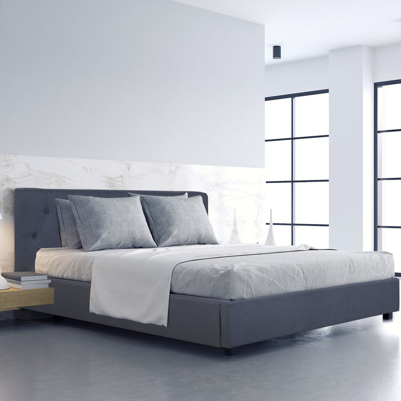 Milano Decor Capri Bed Frame + Luxopedic Euro Top Mattress Bedroom Set